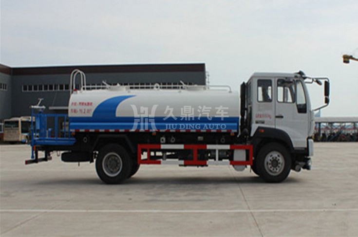 10噸灑水車多少錢_10噸(10方)重汽斯太爾綠化灑水車廠家價格4