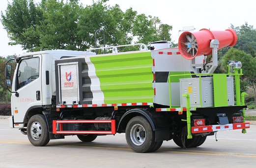 藍牌灑水車價格報價_國六福田時代領(lǐng)航H2藍牌抑塵車廠家價格-程力抑塵車4