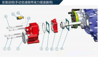 采埃孚16檔12檔自動擋變速箱取力器 采埃孚16檔12檔自動擋變速箱取力器